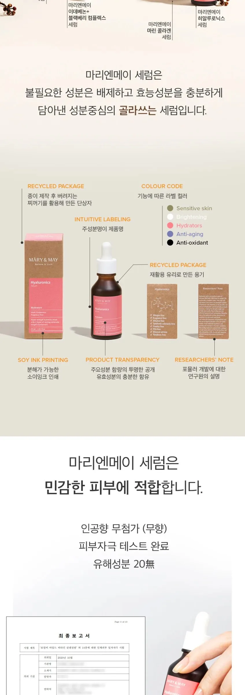 Mary&May Hyaluronics Serum 30ml Detail