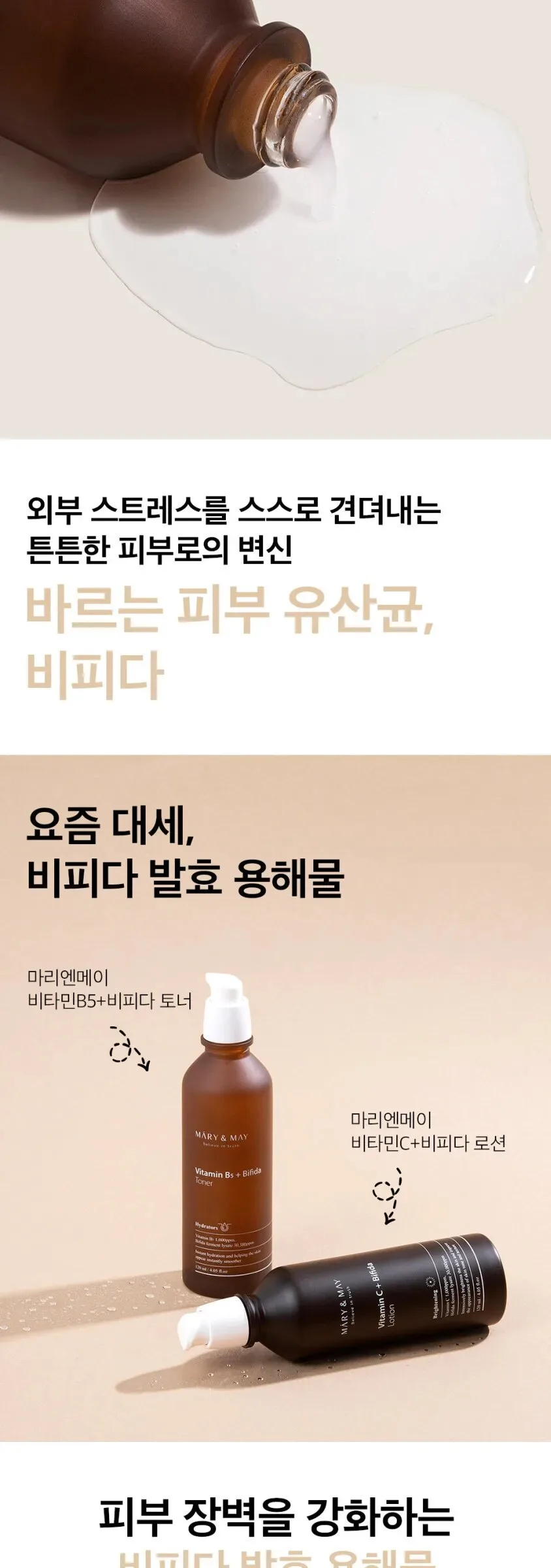 Mary&May Vitamin B5 + Bifida Toner 120ml Detail