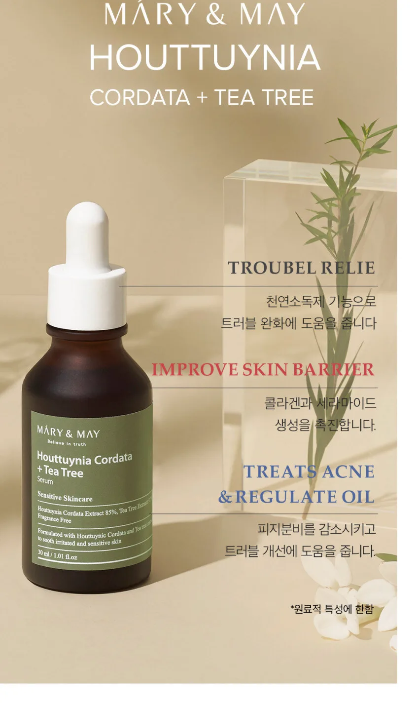 Mary&May Houttuynia Cordata + Tea Tree Serum 30ml Detail