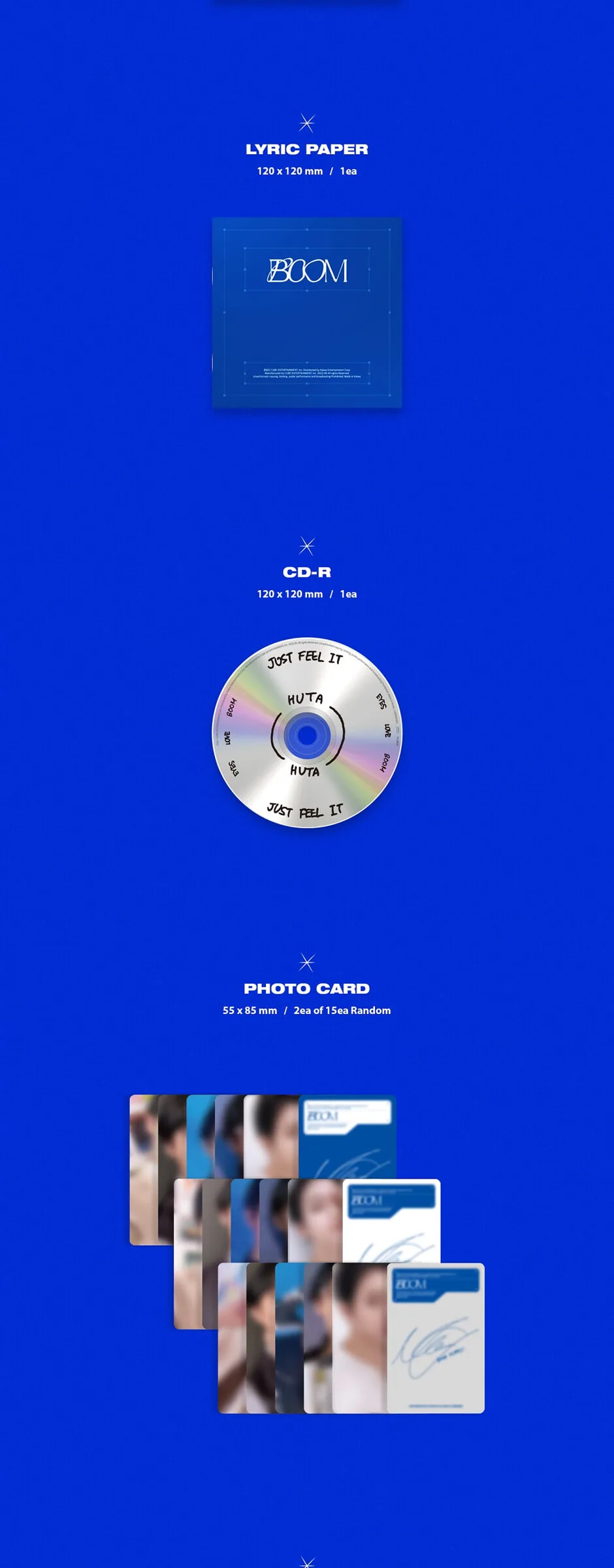 Lee MinHyuk (HUTA) – 2nd Full Album: BOOM Detail