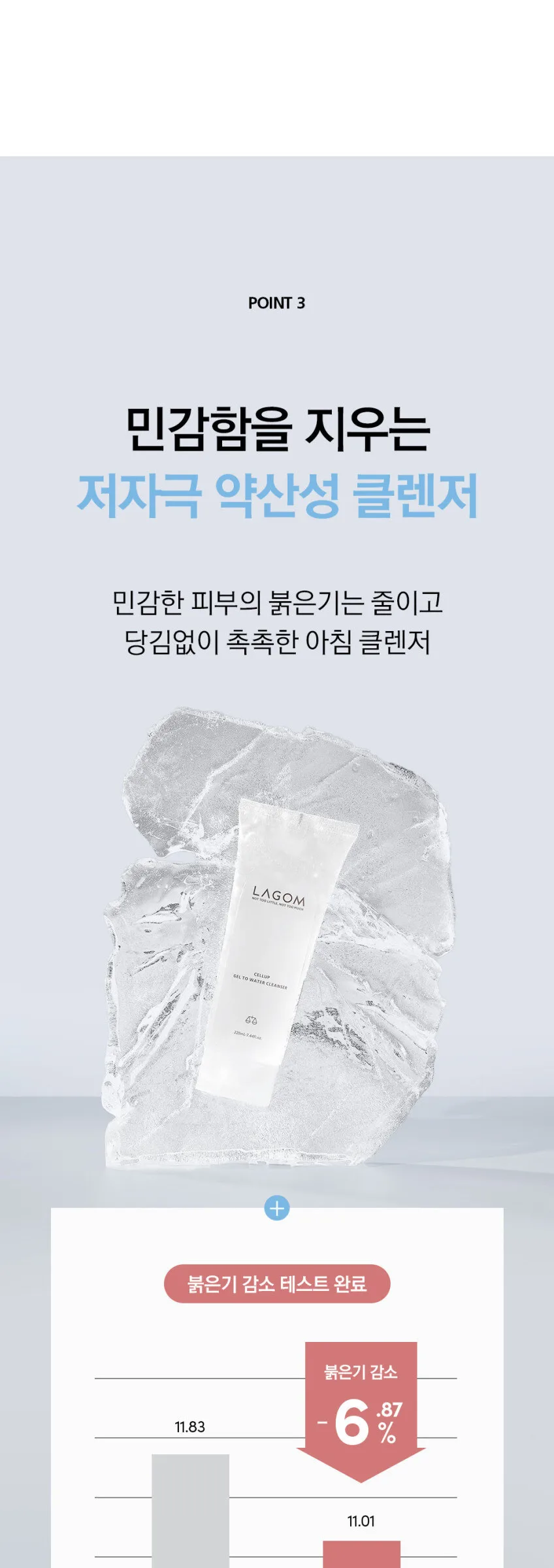 LAGOM Cellup Gel To Water Cleanser 220ml Detail
