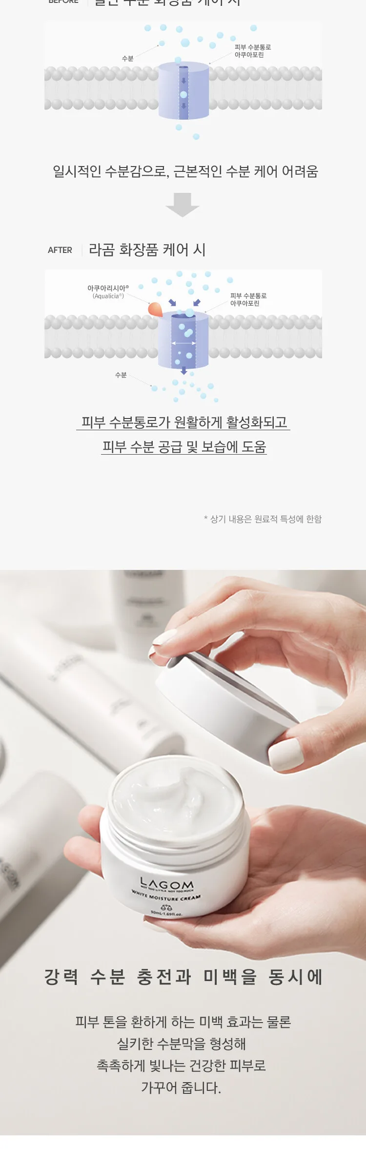 LAGOM Cellus White Moisture Cream 50ml Detail