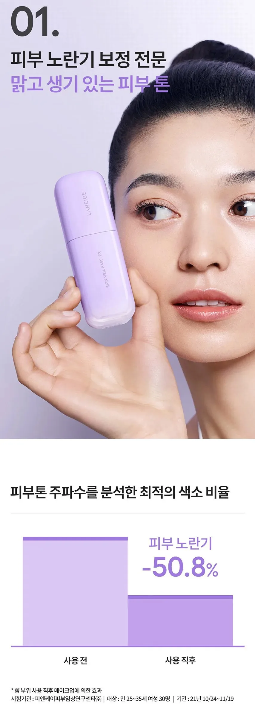 LANEIGE Skin Veil Base EX SPF 28 PA++ 30ml Detail
