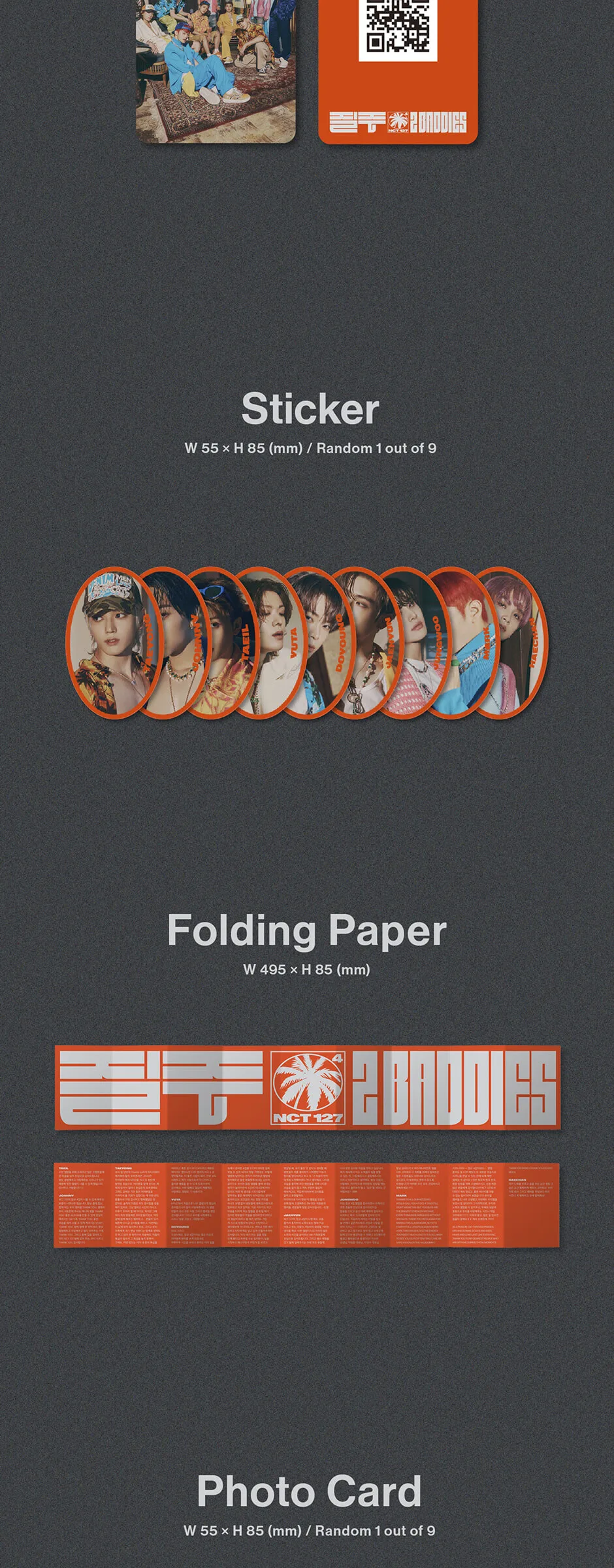 NCT 127 – 4th Album: 2 Baddies [NEMO ver.] Detail
