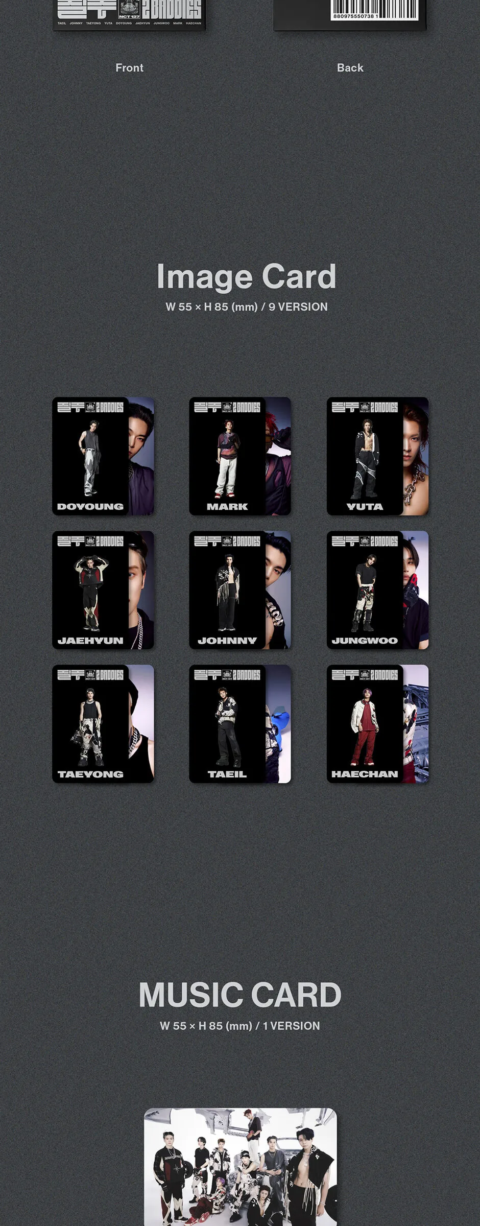 NCT 127 – 4th Album: 2 Baddies [SMC ver.] Detail
