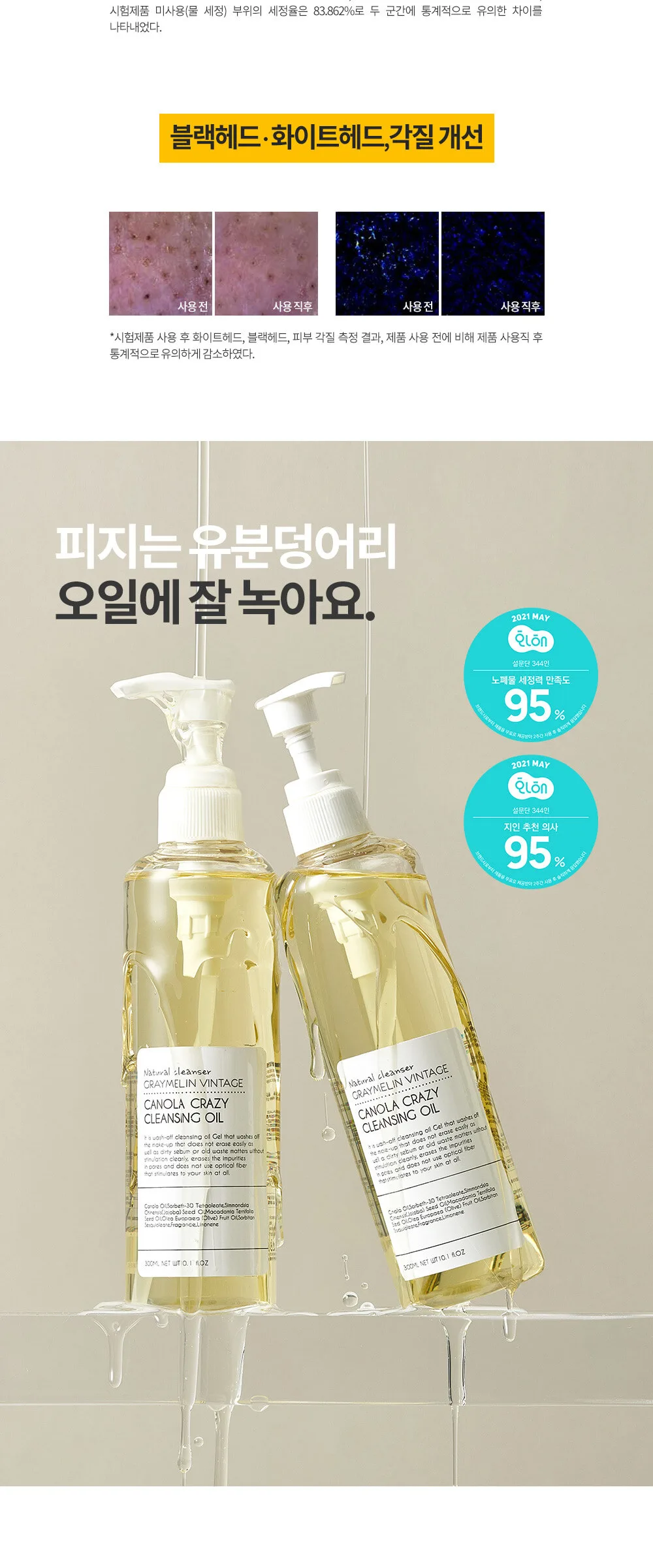 GRAYMELIN Canola Crazy Cleansing Oil 500ml Detail