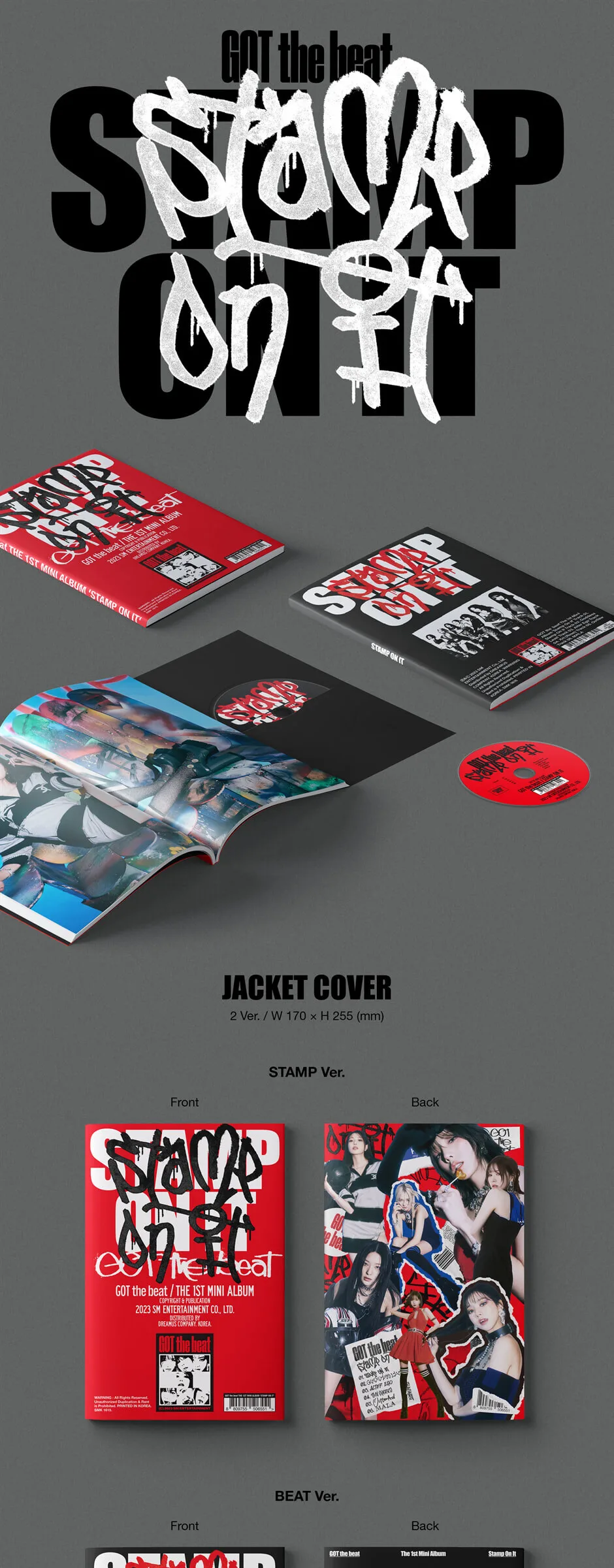 GOT the beat – 1st Mini Album: Stamp On It [1 of 2 types sent randomly] Detail
