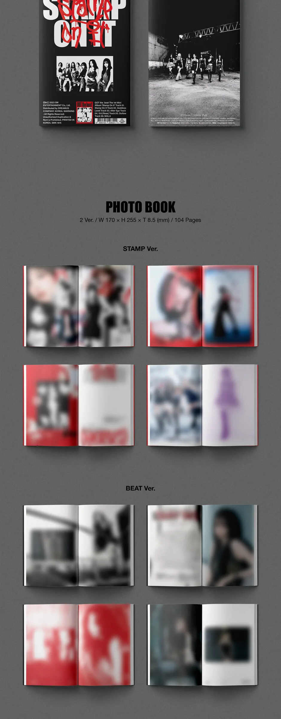 GOT the beat – 1st Mini Album: Stamp On It [1 of 2 types sent randomly] Detail