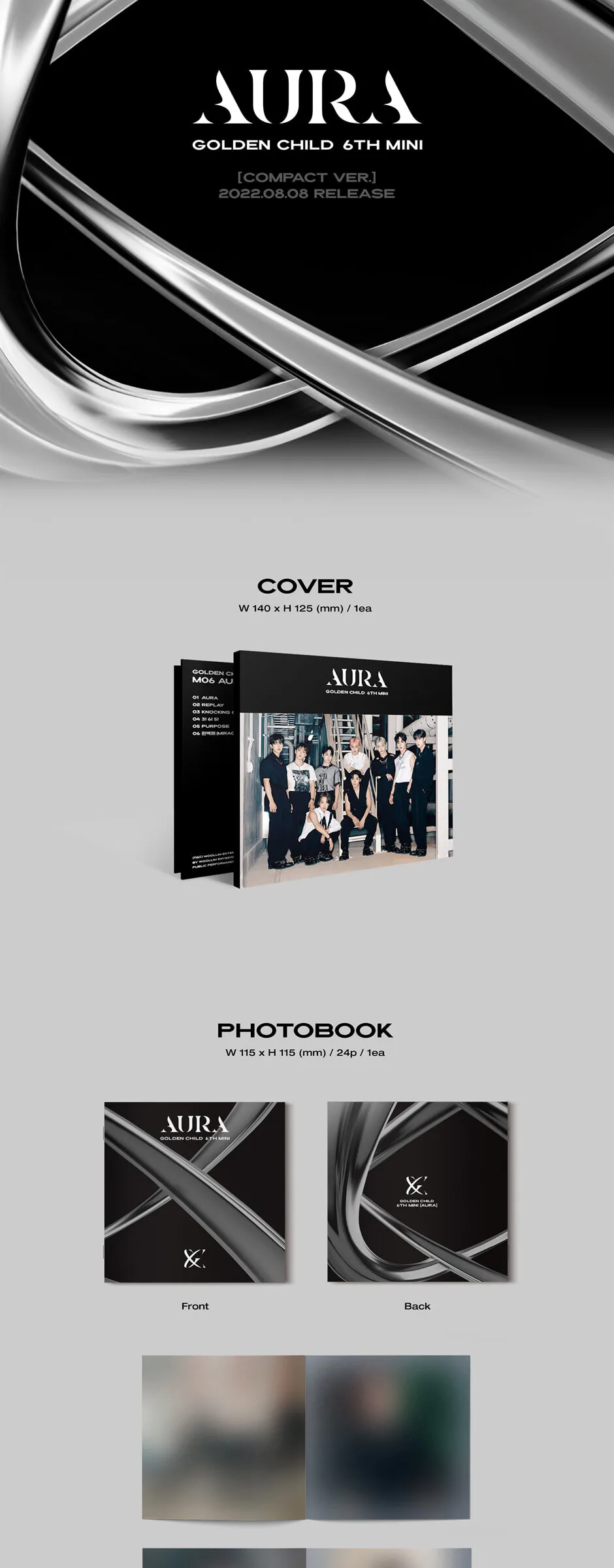 Golden Child – 6th Mini Album: AURA (Compact Ver.) Detail