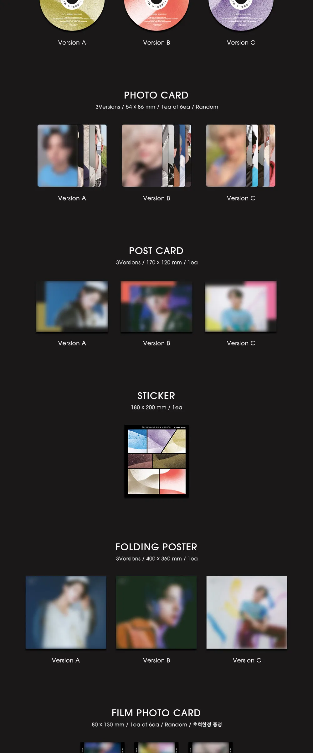 KIM WOOJIN – 1st Mini Album – The Moment: 未成年 A Minor Detail