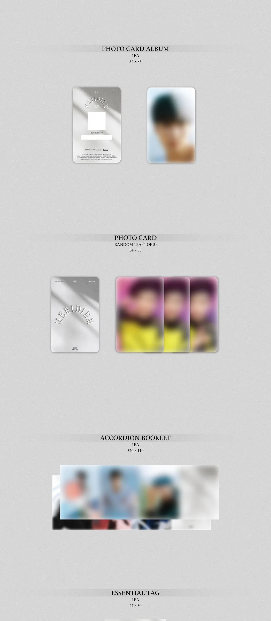 KIM JONGHYEON – 1st Mini Album: MERIDIEM (Platform Ver.) Detail