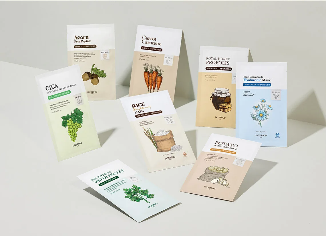 SKINFOOD Carrot Carotene Mask 27ml×10 Sheets Detail