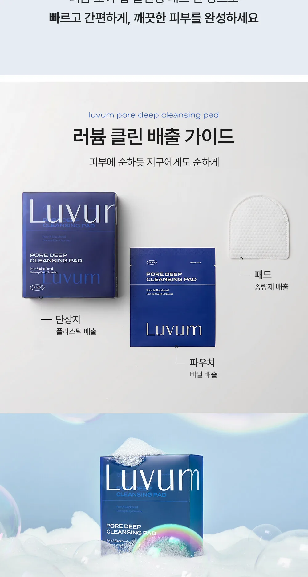 LUVUM Pore Deep Cleansing Pads 10 pads Detail