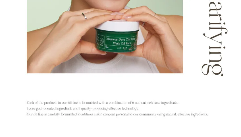 AXIS-Y Pore Clarifying Wash Off Pack 100ml Detail