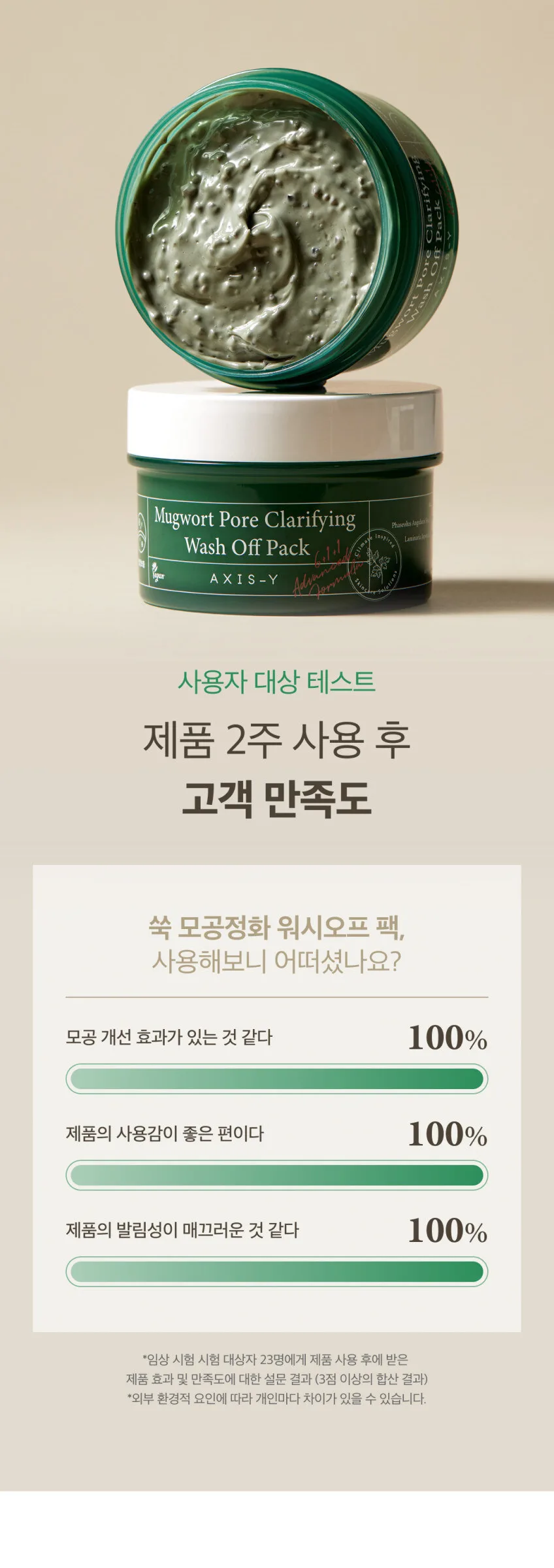 AXIS-Y Pore Clarifying Wash Off Pack 100ml Detail