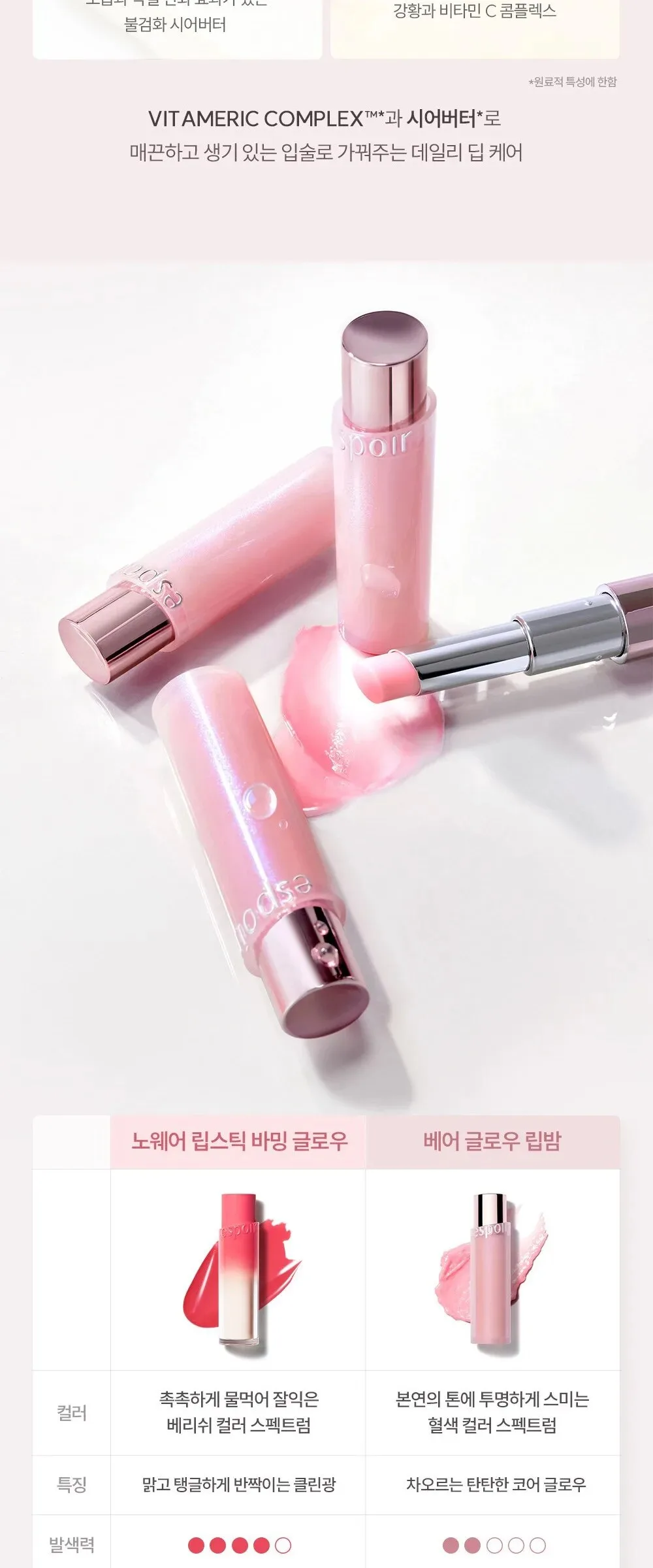 Espoir Bare Glow Lip Balm Detail