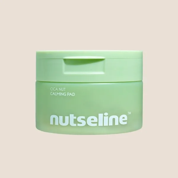 nutseline Cica Nut Calming Pad 60 Sheets - Natural Cica Pad with Real Cica Leaf for Cooling and Soothing Heated Skin