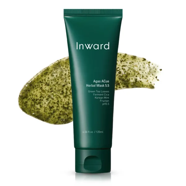 Inward Agas ACue Herbal Mask 5.5 120ml, Sensitive Acne Redness Soothing Green Tea Pore Pack
