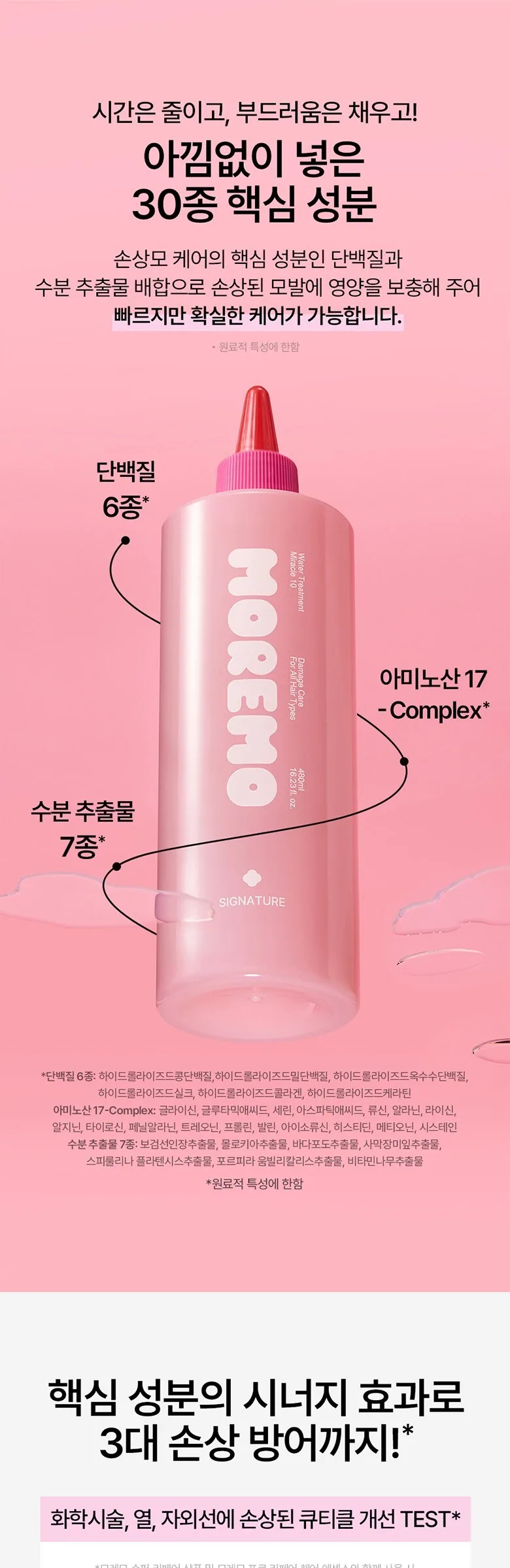 moremo Water Treatment Miracle 10 480ml Detail