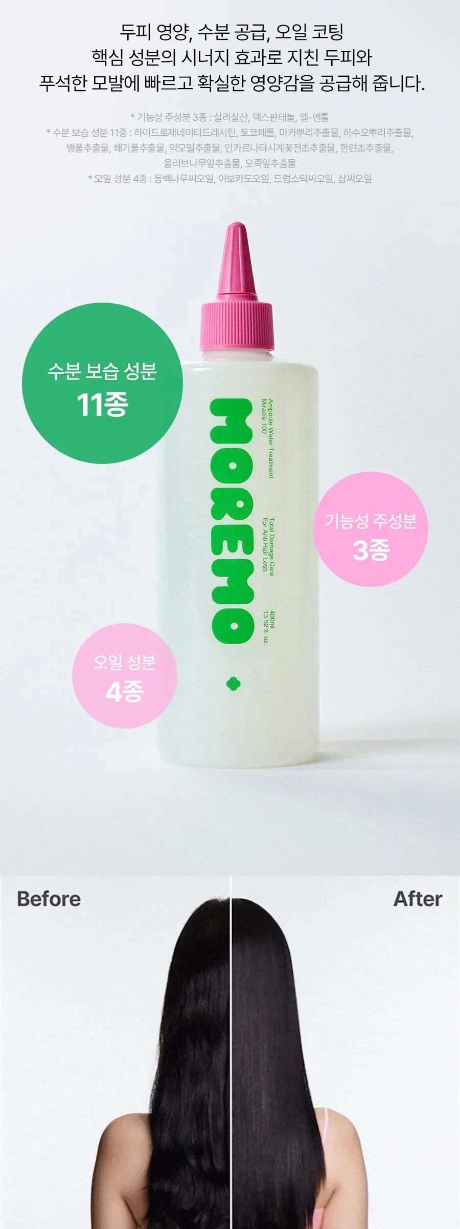 Moremo Ampoule Water Treatment Miracle 100 – 400ml Detail