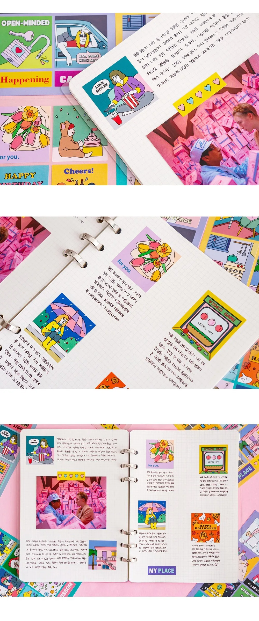 Ardium Square Point Sticker 4 Set Mixed Color 2 Sets Detail