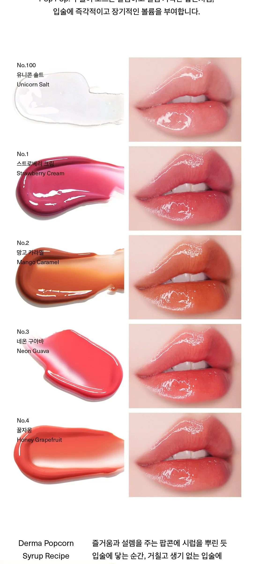 UNLEASHIA Sisua Popcorn Syrup Lip Plumper 3.8g Detail