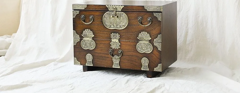 Mini Bok Bandaji – Traditional Korean Blessing Chest Detail