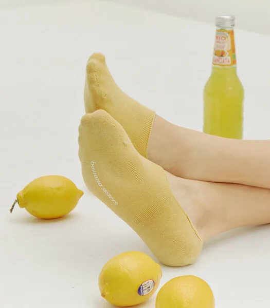 Banana Sisters Colored No-Show Socks 3pack Set -Sally Fake Socks