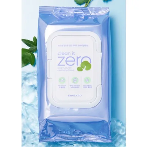BANILA CO Clean It Zero Cica Hyaluron Cleansing Tissue 80 Wipes 2 Pack - Image 2