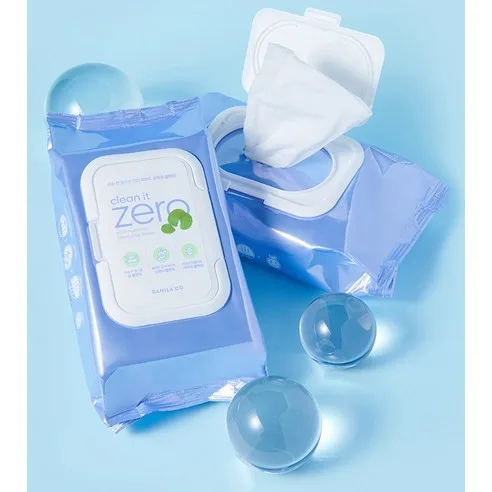 BANILA CO Clean It Zero Cica Hyaluron Cleansing Tissue 80 Wipes 2 Pack - Image 3