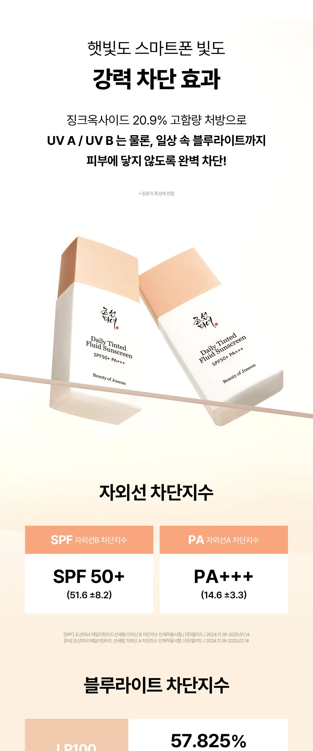 Beauty of Joseon Daily Tinted Fluid Sunscreen SPF50+ PA+++ 50ml Detail