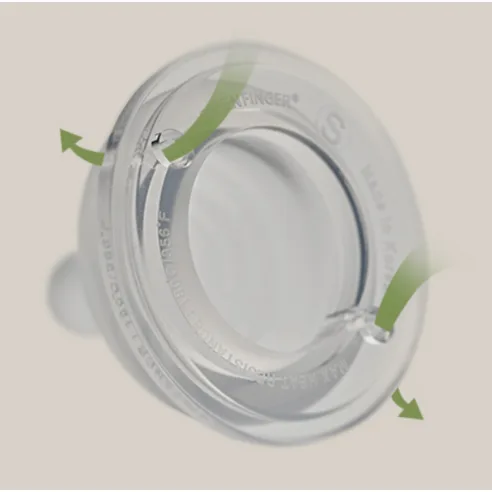 BEBEGROW Green Finger Baby Bottle Nipple M Size (3-6 Months) 2pack - Image 3