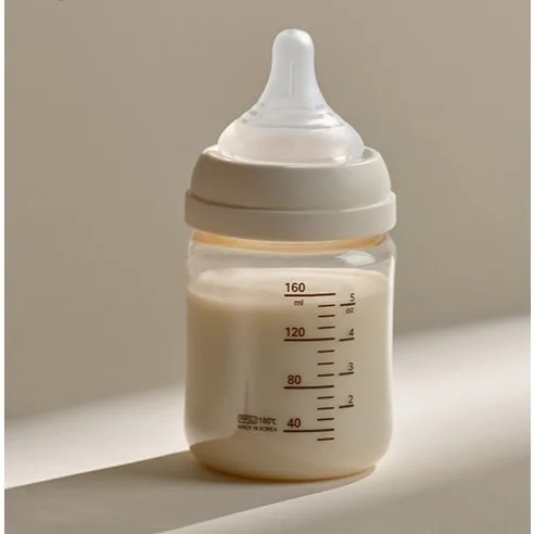 Green Finger Bebegrow PPSU Feeding Bottle Twin Pack (Bottle Only) - Cream+Beige 160ml Set - Image 2