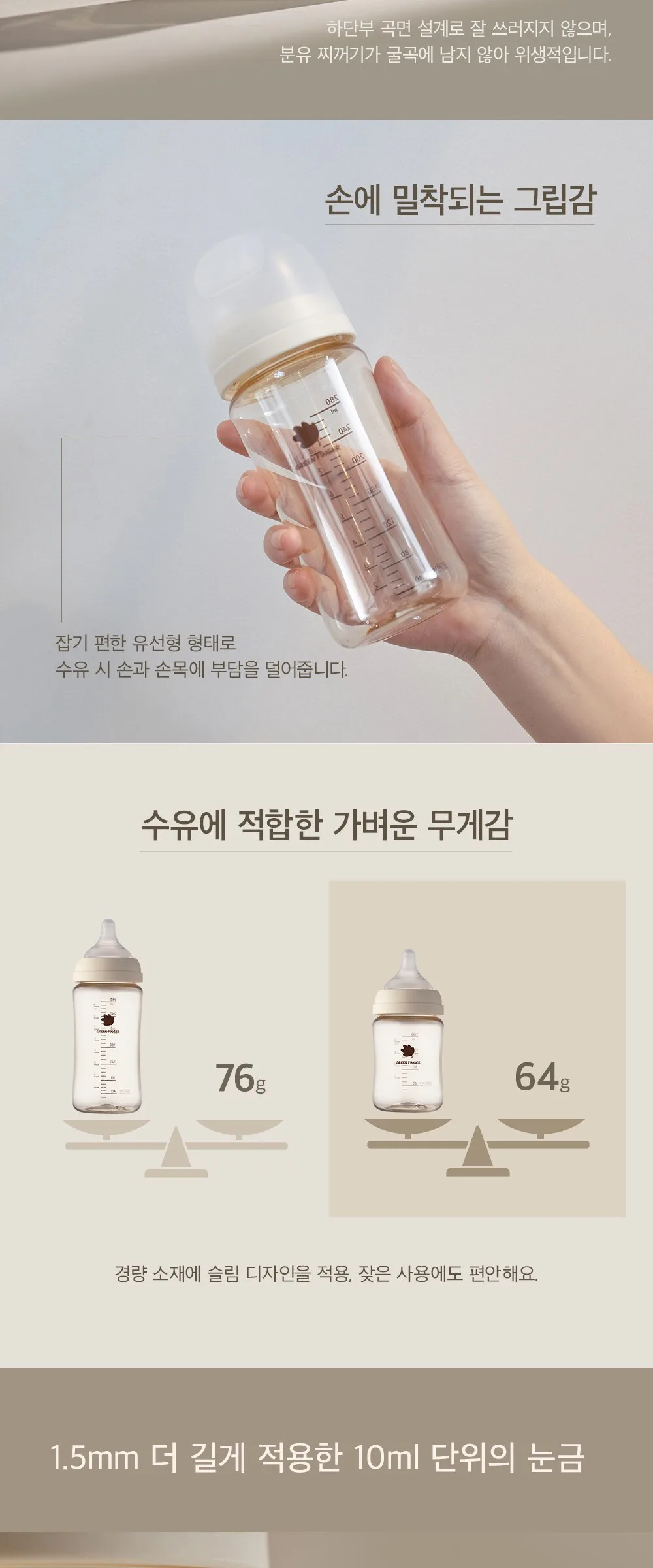 Bebegrow PPSU No-Nipple Baby Bottle Twin Pack Detail