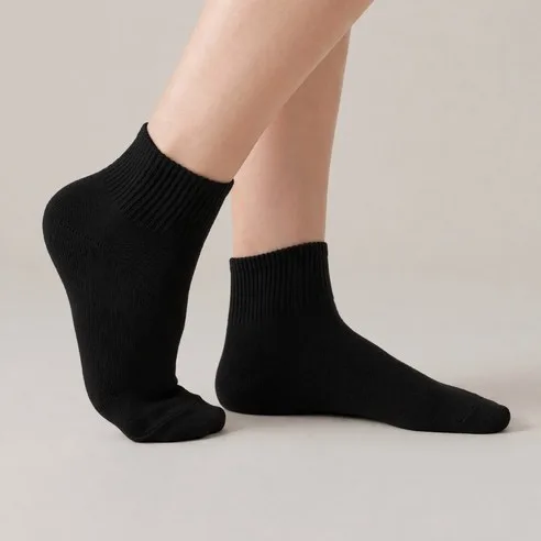 Brown Paper Premium Plain Banding Socks for Women 10 Pairs Made in Korea