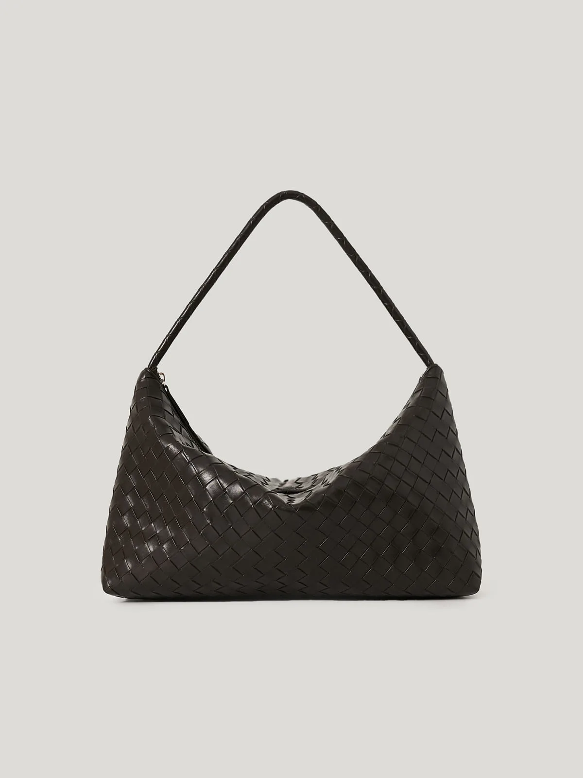OVHEE Arden Weaving Hobo Bag - Dark Brown - Image 2