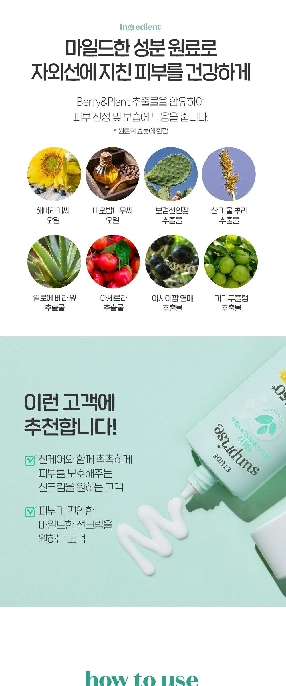 ETUDE HOUSE Sunrise Mild Airy Finish Sun Milk 55ml Detail