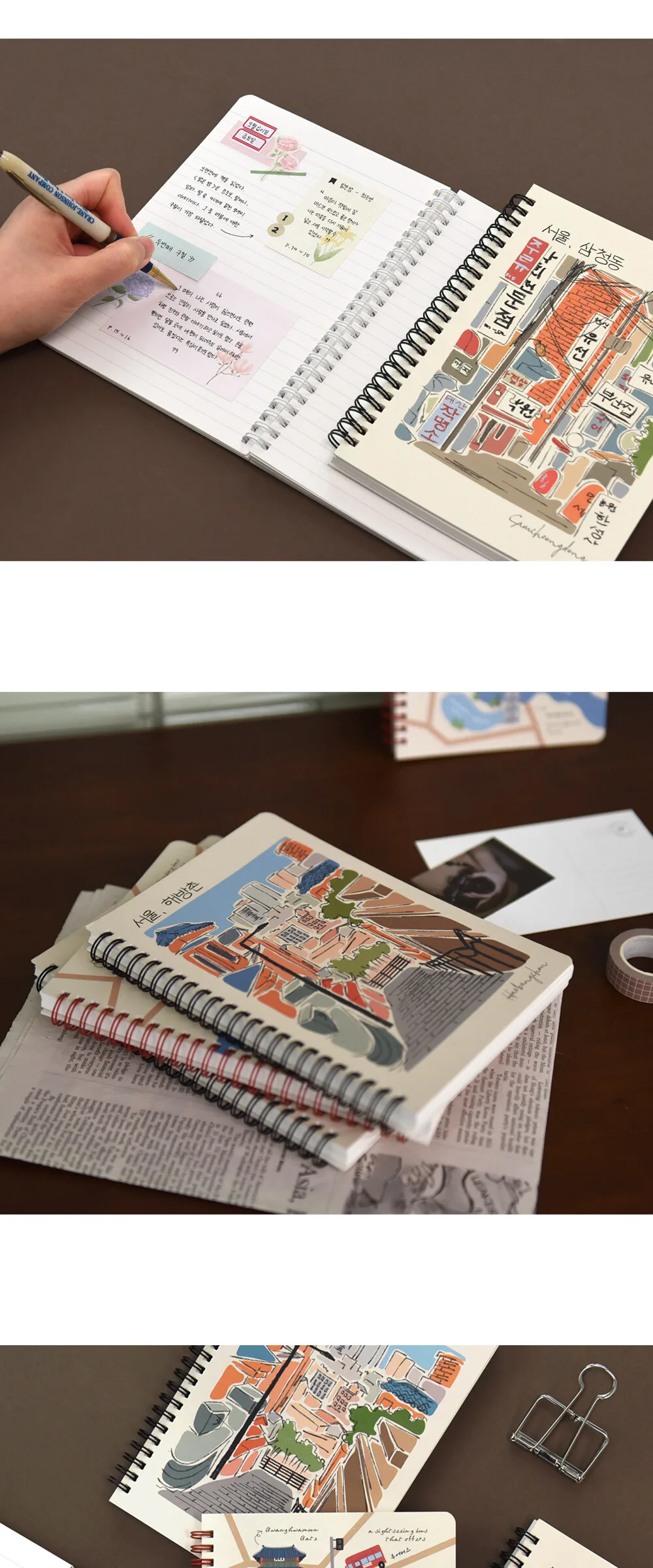 MONOLIKE Seoul A5 Spring Line Note Detail