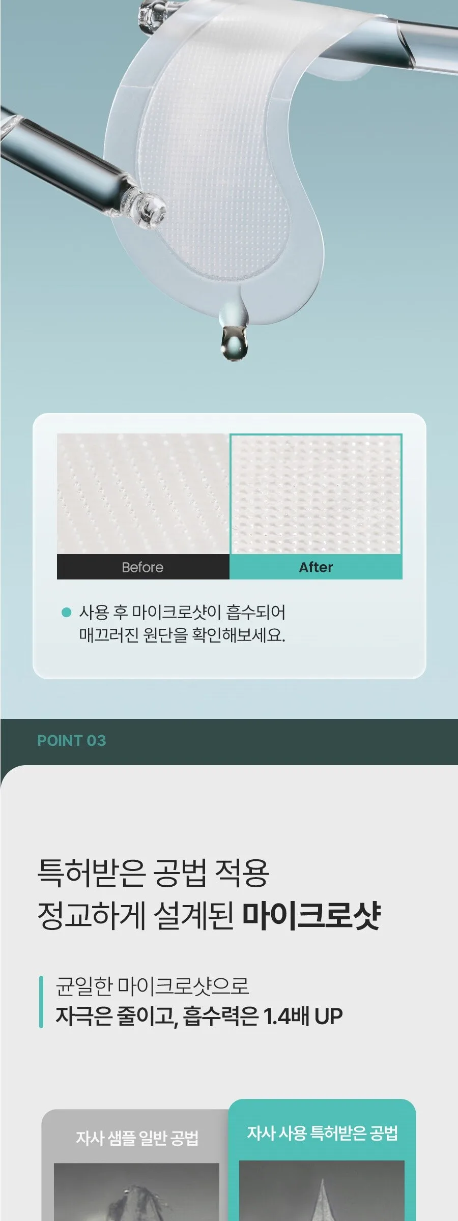CHARDE Eye Bag Lift 1100 Shot Reedle Patch 4ea Detail