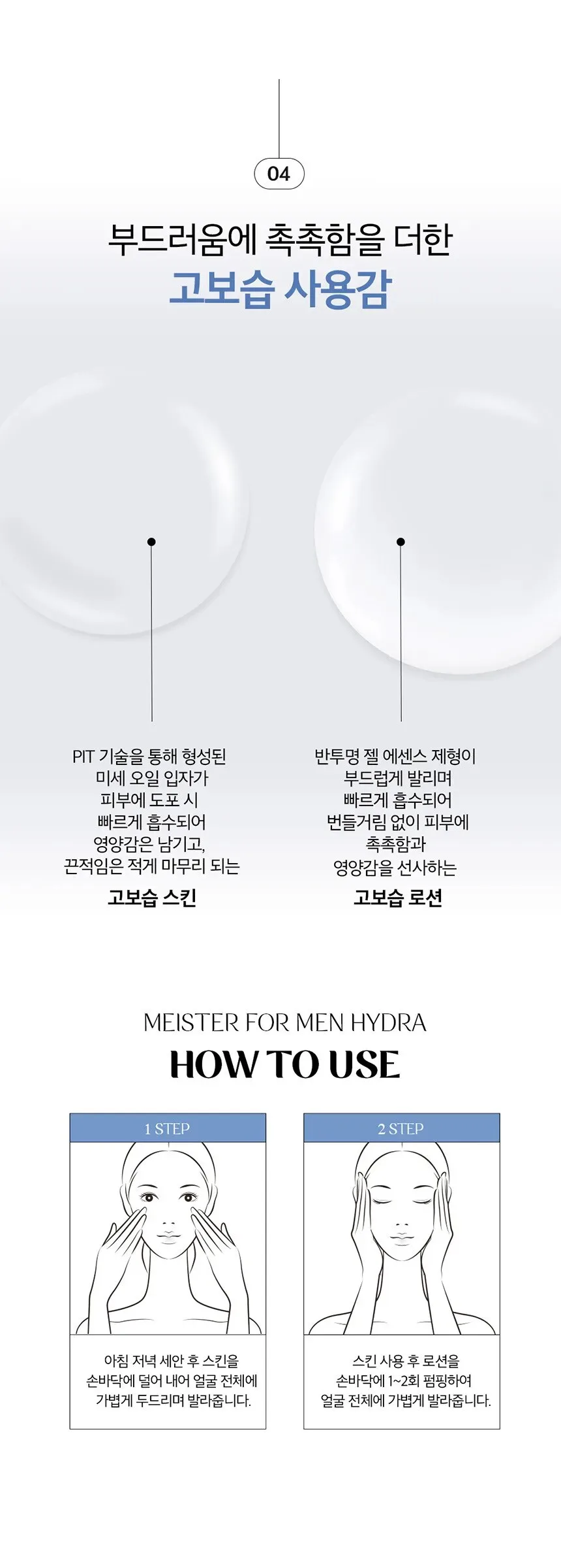 O HUI Meister For Men Hydra Skin 150ml Detail
