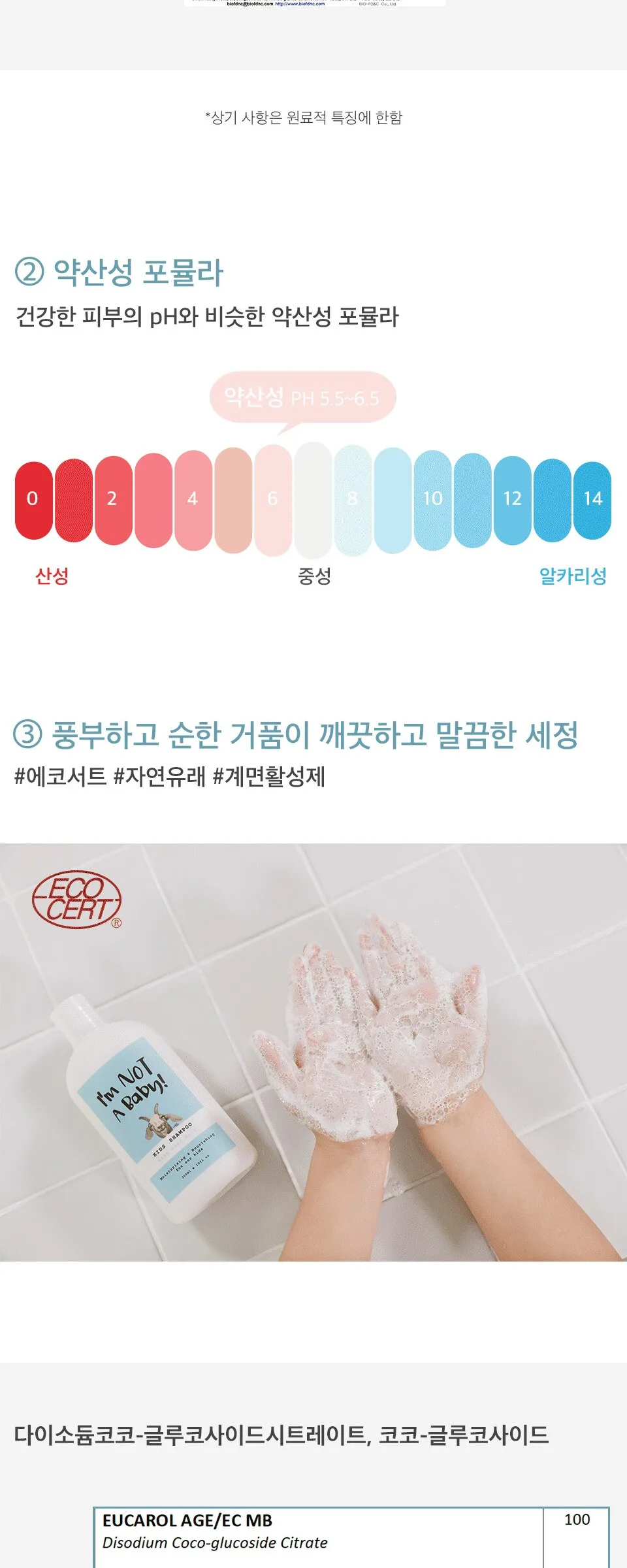 I’m Not A Baby Kids Shampoo 500ml Detail