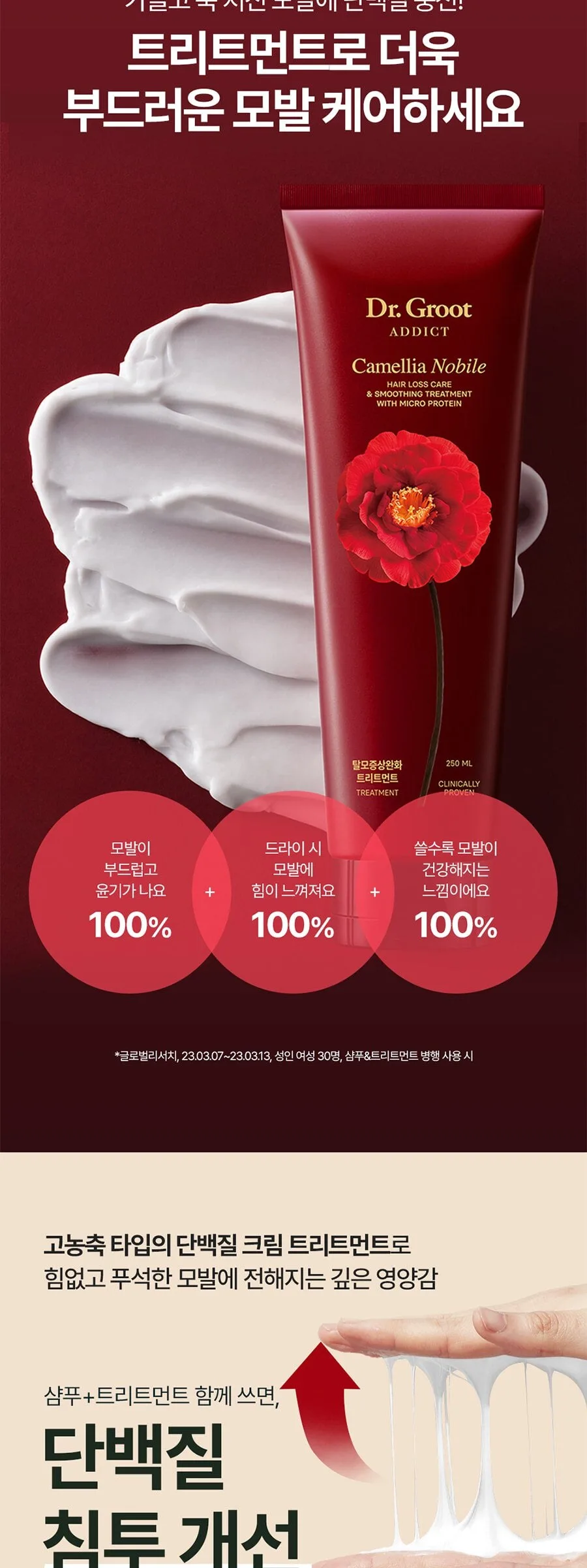 Dr. Groot Addict Camellia Nobile Hair Loss Care & 3D Volumizing Shampoo with Micro Protein 680ml Detail