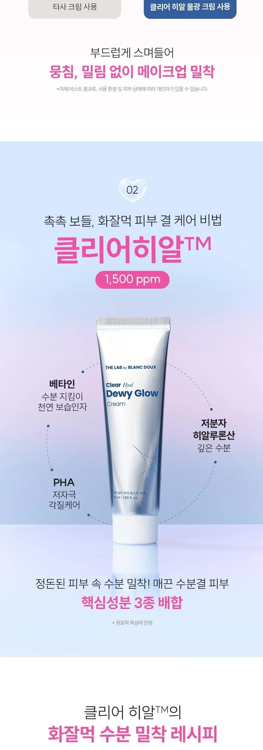 THE LAB by BLANC DOUX Clear Hyal Dewy Glow Cream 50 ml Detail