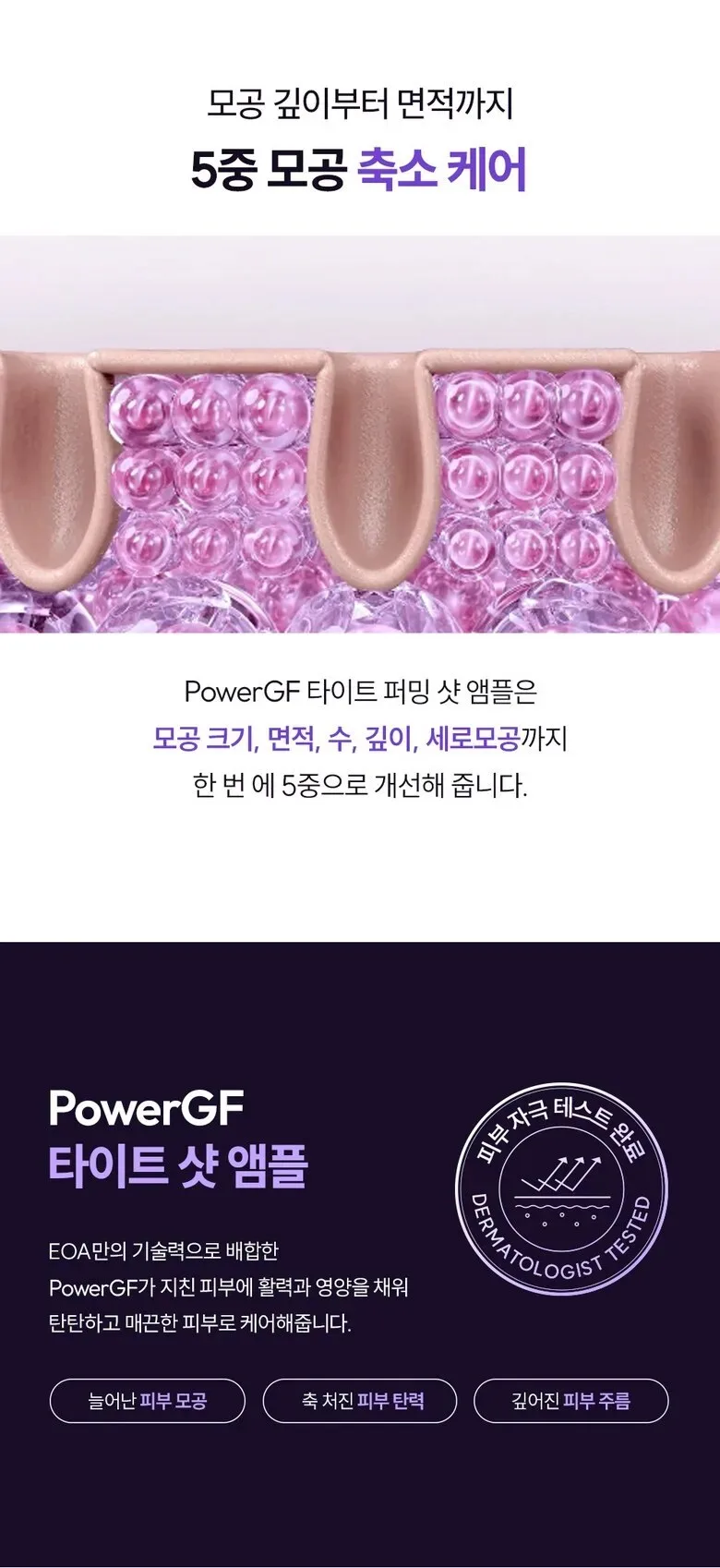 EOA PowerGF Tightshot Dissolving Thread Capsule 3 Peptide Lifting Ampoule 30ml Detail