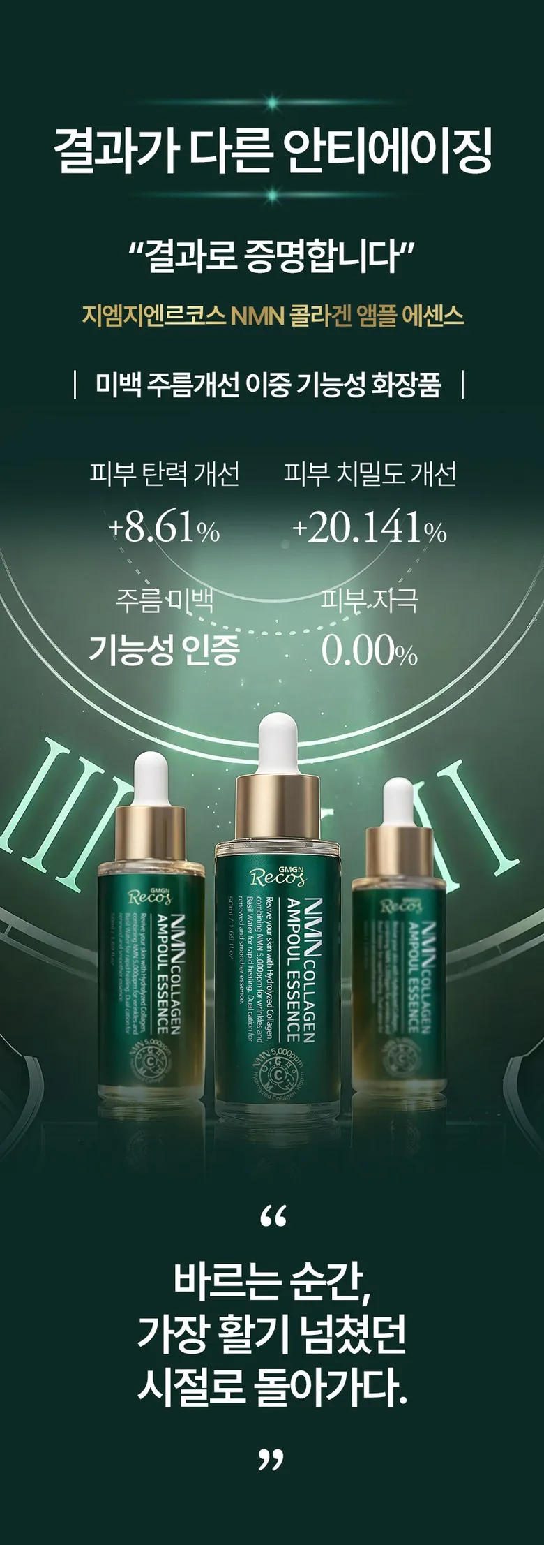 N/A GMGENRCOS NMN Collagen Anti-Wrinkle Ampoule Essence 50ml High-Strength Niacinamide Peptide Serum Detail