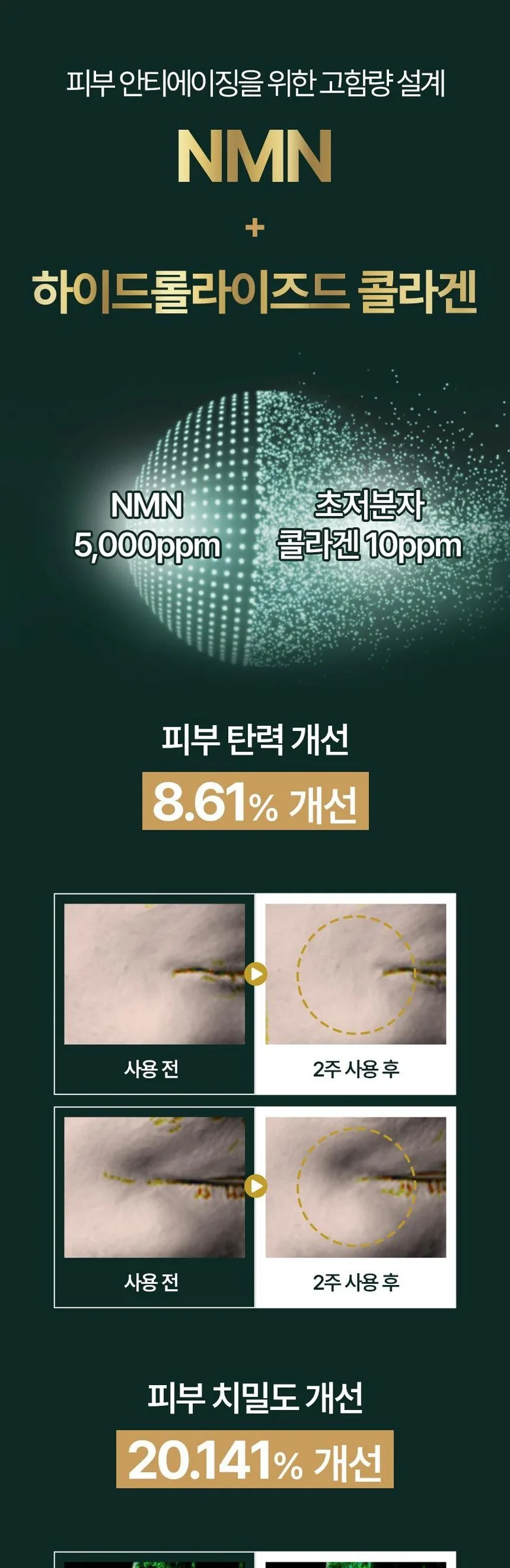 GMGN Recos NMN Collagen Ampoule Essence 50ml Detail