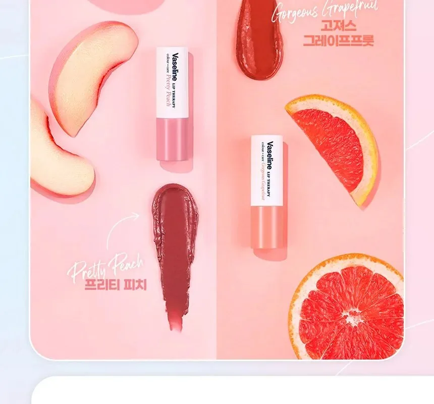 Vaseline Lip Therapy Color Care Lip Balm 4.2g+4.2g (Free Gift-Keyring) Detail