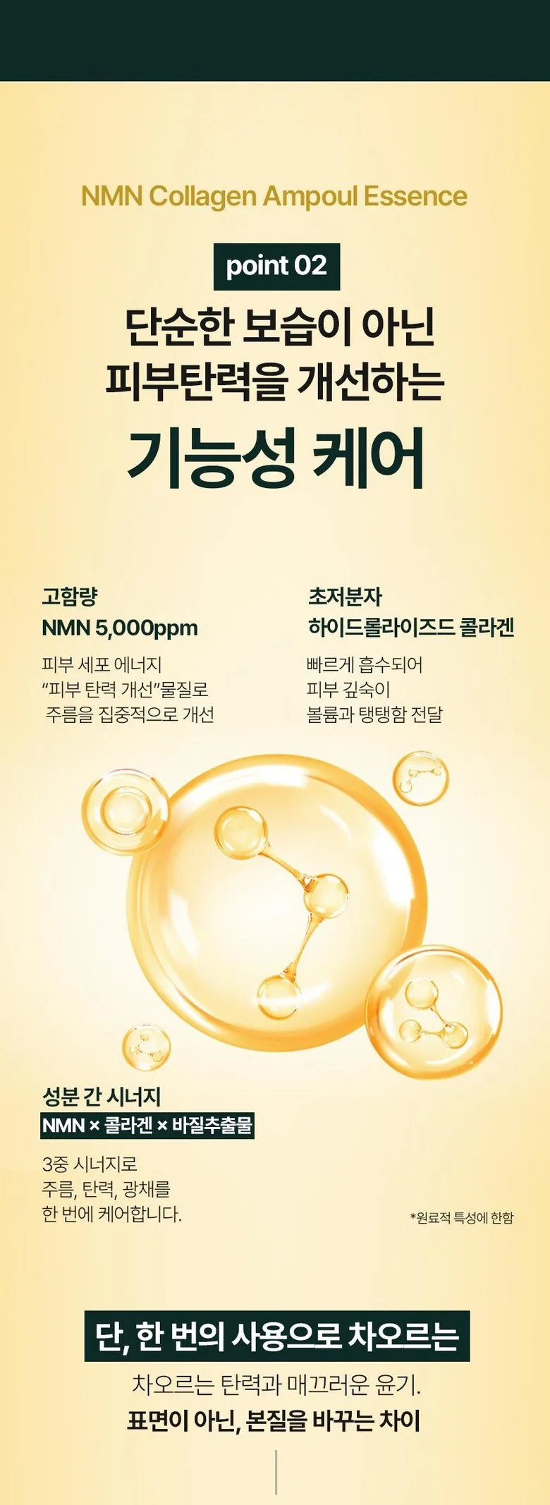 GMGN Recos NMN Collagen Ampoule Essence 50ml Detail