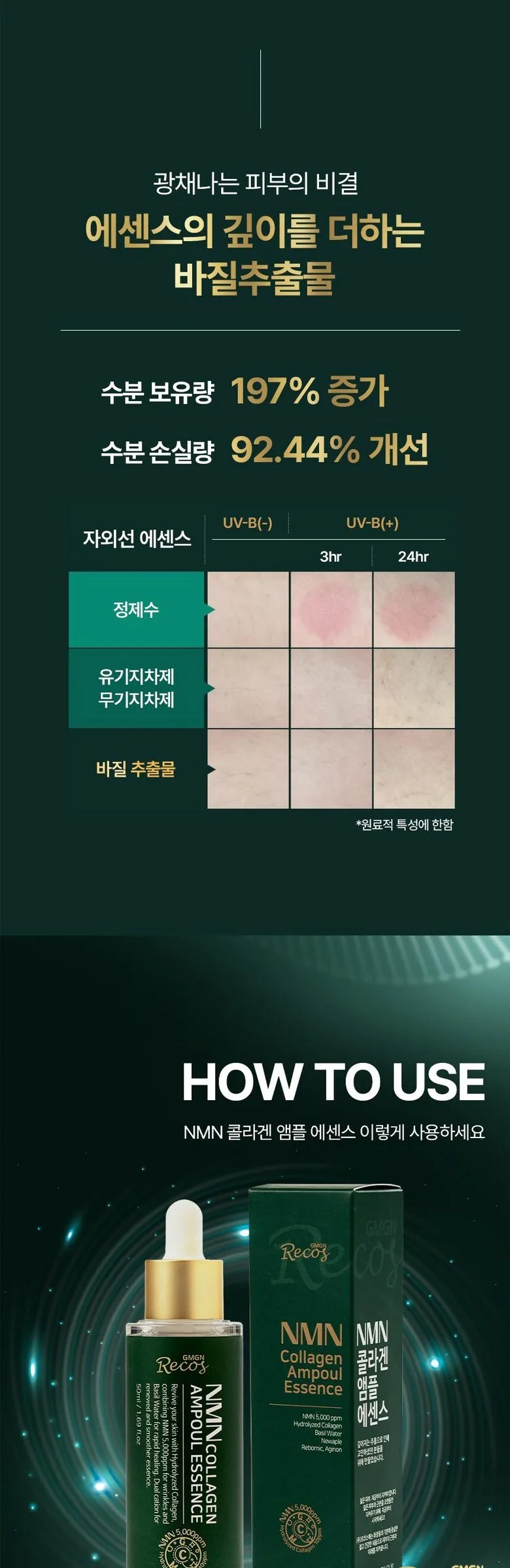 GMGN Recos NMN Collagen Ampoule Essence 50ml Detail