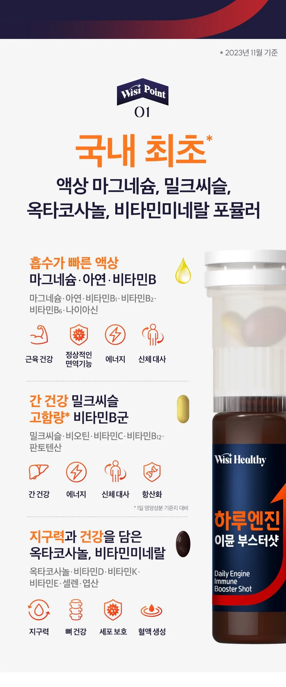 WishHealthy Haru Engine Immune Booster Shot 30 Servings Detail